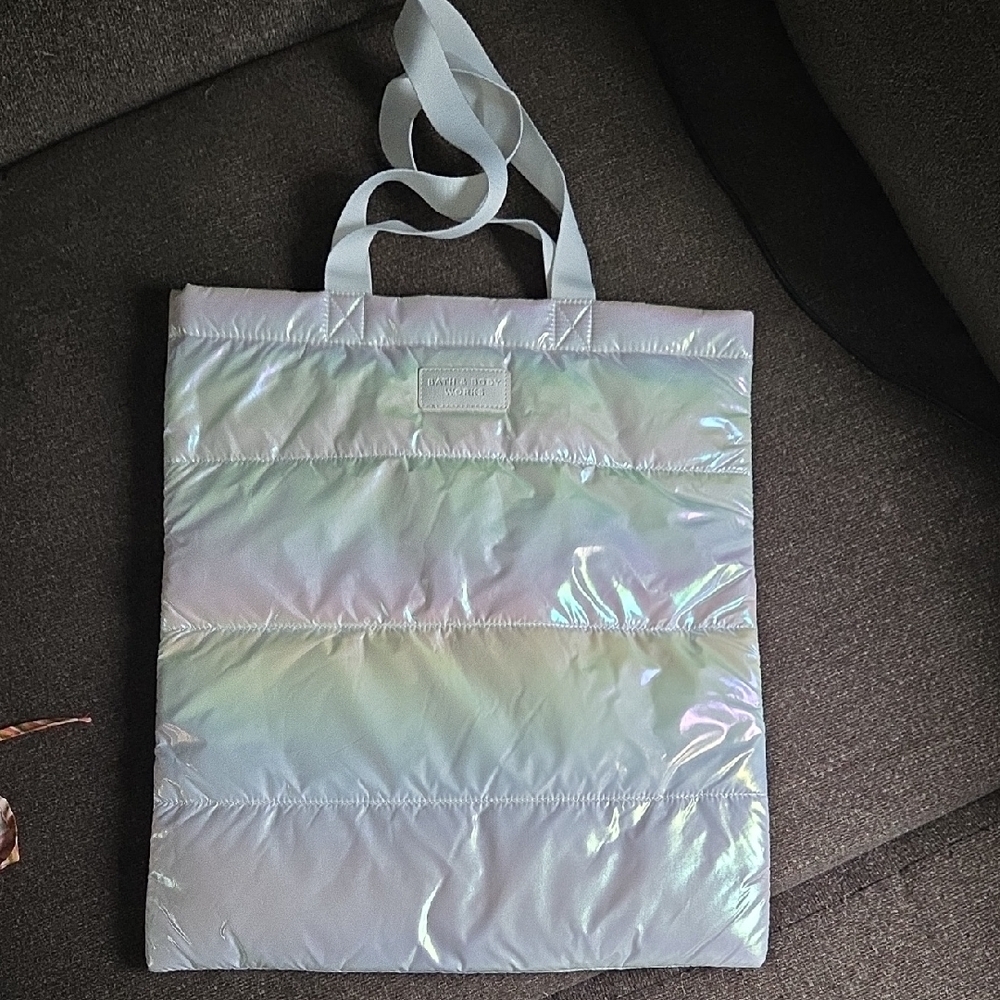 Bath & Body Works Iridescent Tote Bag